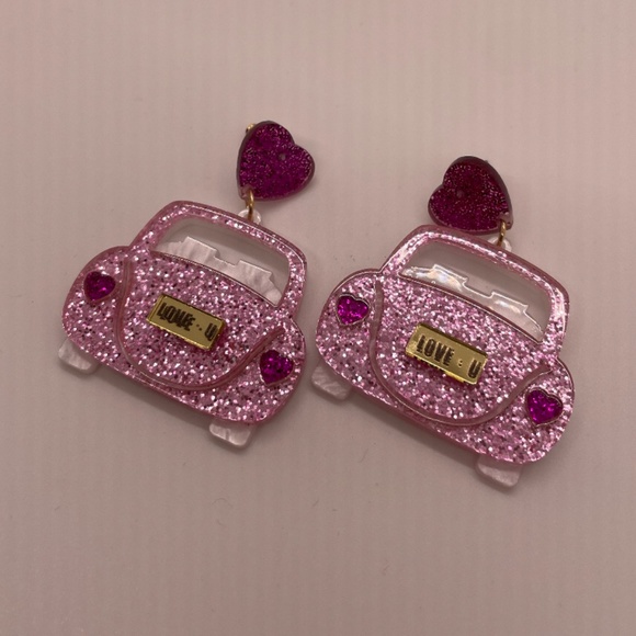 ❤️ FREE Car Love Valentines Day Holiday Trendy Chic Classy Artsy Hip Earrings - Picture 3 of 5